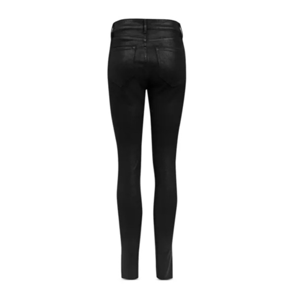 AllSaints Miller Black ‎ Coated Skinny Jeans Sz 26 - Picture 2 of 10